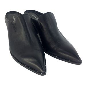 Treasure & Bond Mule Block Heel Black Leather 8.5M
